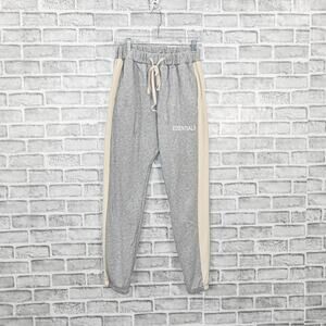 Fear of God Essentials Jogger Pants Heather Grey Stripe panel size XL